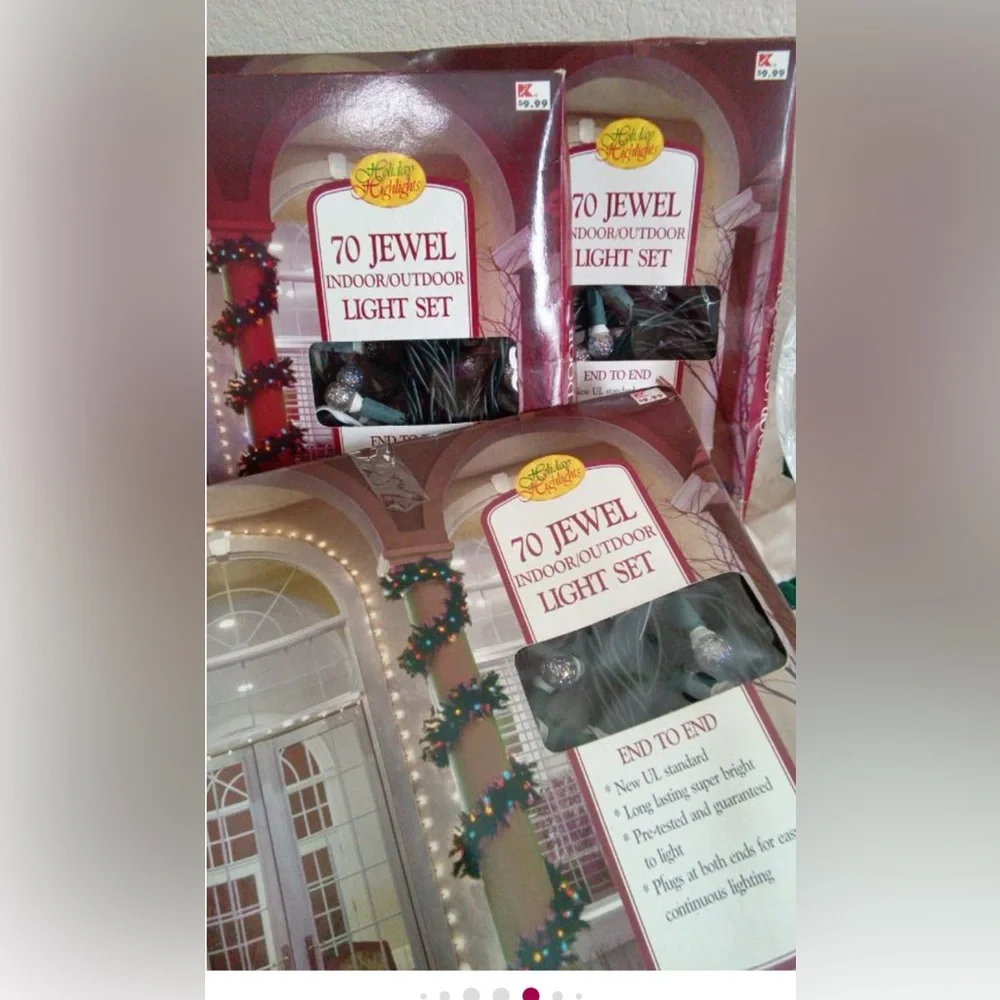 Vintage Jewel Indoor/Outdoor Christmas Light Set